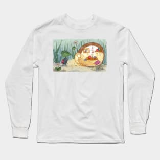 Visiting the  snail's house Long Sleeve T-Shirt